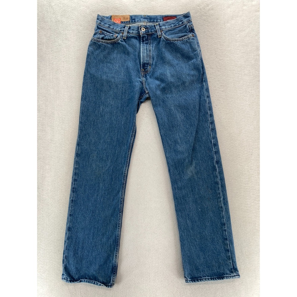 Vintage Gap 1969 Jeans Mens 30x32 Straight Leg Dark Stone Wash Blue Denim Y2K